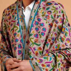 Chal de Pashmina Kani Estampado de Lujo Hecho a Mano, Suave, Cálido, Transpirable, Diseño Sólido, Elegante Envoltura para Invierno - Product Image 3