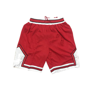 Customizable Red Retro Basketball <b>Shorts</b> Adults Solid Pattern OEM ODM Wholesale Pakistan Casual Style Embroidered <b>Technics</b> Men's - Product Image 1