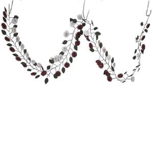 <b>Christmas</b> Metal Flower <b>Garland</b> Hanging Galvanized Creative Indoor Home <b>Decor</b> Party Supplies Eco-Friendly Customized Size Modern - Product Image 1