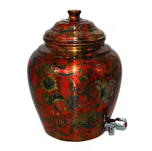 Stylish Copper Water <b>Dispenser</b> Multipurpose Water Storage Container with Tap Ideal for Kitchen Dining Table Use - Product Image 5