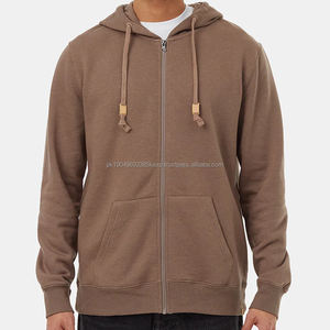 Sudadera con Capucha Completa de Forro Polar para Hombre, Chaqueta con Capucha de Algodón de Bambú para Hombre, Sudaderas Personalizadas con Capucha y Cremallera - Product Image 4