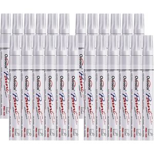 Set di 24 Pennarelli Bianchi a Punta Media, Asciugatura Rapida, Impermeabili, a Base d'Olio, Permanenti per Arte - Product Image 1