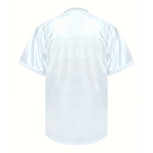 เสื้อยืดตาข่ายทรงบ็อกซี่ เสื้อยืดตาข่ายทรงบ็อกซี่แบบสั่งทำพิเศษ เสื้อยืดตาข่ายผู้ชายระบายอากาศได้ดี สไตล์โอเวอร์ไซส์ สตรีทแวร์ ผู้ผลิตเสื้อผ้าตาข่ายแบบ OEM - Product Image 2