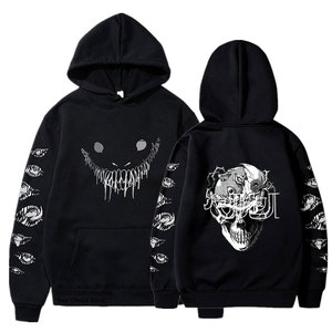 Sweat à capuche pour homme en molleton bouclette délavé à l'acide, effet soleil, personnalisé, style streetwear décontracté, dernier design, vente en gros OEM - Product Image 2