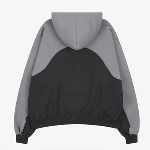 350 GSM Woolen Heavyweight Solid <b>Hoodies</b> <b>Plain</b> Embroidered Regular Fit Men's Sweatshirts Wholesale - Product Image 4