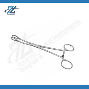 Pinces à éponges en acier inoxydable, pinces chirurgicales droites et courbées à pointe annulaire, ensemble d'instruments pour usage hospitalier - Product Image 6