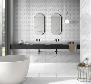 Azulejos de cerámica pulidos de alta calidad, 12x24, súper blancos, con efecto corrector, para uso en revestimientos de paredes y pisos de alta resistencia. - Product Image 4