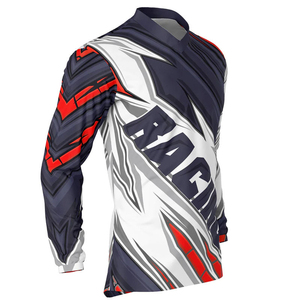 Top Quality Wholesale Price Best Selling OEM Service Long Sleeve Custom Sublimation Racing Mesh Motocross Jersey for Men - Product Image 3