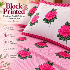 Stylish Printed Cotton Bedsheet with Classic Pattern Durable Fabric Eco-Friendly for Everyday Use <b>Bedspread</b> Coverlet for Bedroom - Product Image 3
