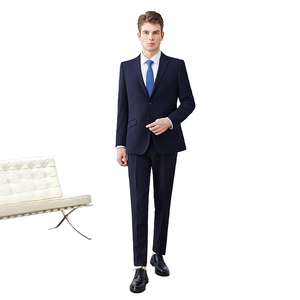 Ensemble de costume respirant pour homme, couleur bordeaux, avec chemise blanche et cravate noire, pour uniforme de bureau d'entreprise, adultes - Product Image 5