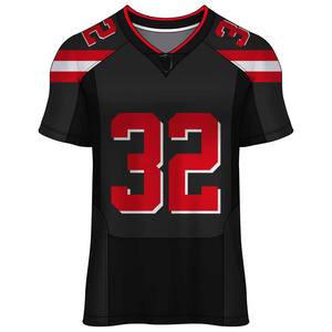 Ensemble de maillots de football américain sublimés pour adultes, tailles plus, avec logo personnalisé au dos, offre groupée pour équipes adultes, short professionnel inclus - Product Image 3