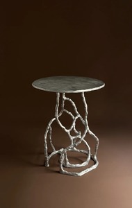 Master Piece Modern Round <b>Marble</b> Top Coffee <b>Table</b> Set With Metal Frame Industrial Design Living Room Furniture - Product Image 3