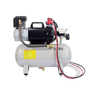 Compresor portátil de 24V CC resistente a la intemperie, compresor de aire profesional sin aceite, bomba con tanque de 25 litros, compresor de aire resistente a la intemperie. - Product Image 1