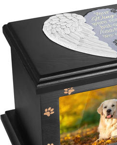 High Quality Natural Wood American Style Modern <b>Keepsake</b> Pet Urns with Photo Frame <b>for</b> Cat & Dog <b>Ashes</b> Memorial - Product Image 5