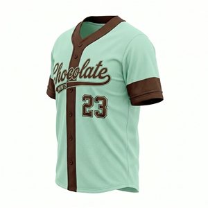 Camiseta de Béisbol de Manga Corta Personalizada al Por Mayor, MOQ Bajo, Diseño Nuevo de Alta Calidad para Adultos - Product Image 3