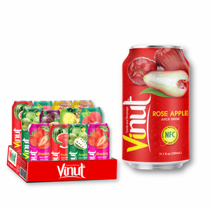 VINUT Rose Apple Juice - Sugar-Free 330ml Vietnam Factory <b>Beverage</b>, Free Sample for Private Label Clients - Product Image 4