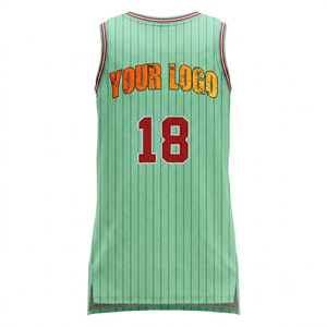 Camiseta de Baloncesto Ligera Personalizada para Mujer, Uniforme de Equipo Personalizado, Sin Mangas, Verde Claro, Ropa Deportiva Transpirable - Product Image 2