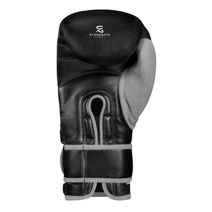 Gants de boxe en cuir respirant personnalisés, motif flamme, poignet réglable, équipement d'entraînement et de combat 2026 - Product Image 3