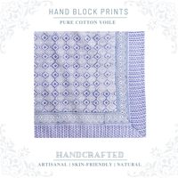 Sarung Katun Cetak Blok Tangan Baru untuk Wanita, Penutup Bikini Ringan, Pakaian Pantai & Resor Musim Panas