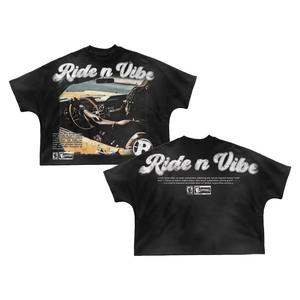 Boxy Fit Custom Unexpected <b>Gothic</b> Graphic Tee Vintage Wash T <b>Shirt</b> Casual Oversized “May the Lord Be With You” Hip Hop T <b>Shirt</b> - Product Image 5