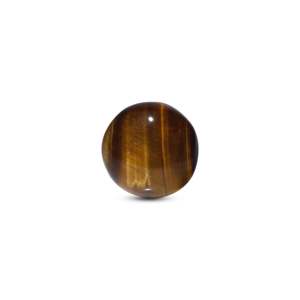Natural Tiger Eye Loose Gemstone 8.35 Carat 11mm Brilliant Cut Cabochon Golden Stone for Fine Jewelry - Product Image 1
