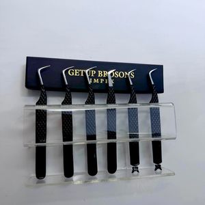 แหนบตัดขนตา GETUP BROSONS IMPEX J/L Curve สีดำเคลือบผง สีเงินปลายแหลม รูปทรงผีเสื้อ ทำจากสแตนเลส แข็งแรง ทนทาน ปลายเรียบเนียน - Product Image 1