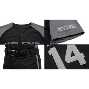 Custom Sublimated Breathable Polyester Button-<b>Down</b> Jersey <b>Pants</b> Youth Men's Baseball Uniform Set OEM Customization for Team - Product Image 4