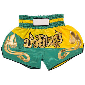 Proveedor OEM de Pantalones Cortos de Muay Thai, Pantalones de Kickboxing de Cintura Alta en Satén, Venta al Por Mayor para Exportación - Product Image 1