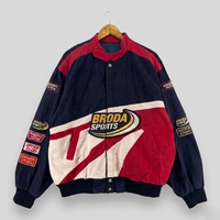Blouson Bomber de Course Moto NASCAR Personnalisé de Haute Qualité, Respirant, Grande Taille, avec Patch Brodé, Été/Hiver, pour Adultes