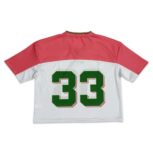 Customizable Factory Men's Cropped Oversized Vintage Boxy <b>Mesh</b> <b>Short</b> Sleeve Quick Dry Retro American Streetwear Sports T-shirt - Product Image 2