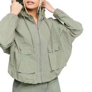 High Quality <b>Woman</b> <b>Windbreaker</b> Oversize Zipper Anorak <b>Windbreaker</b> <b>Jacket</b> Breathable College <b>Jacket</b> - Product Image 1
