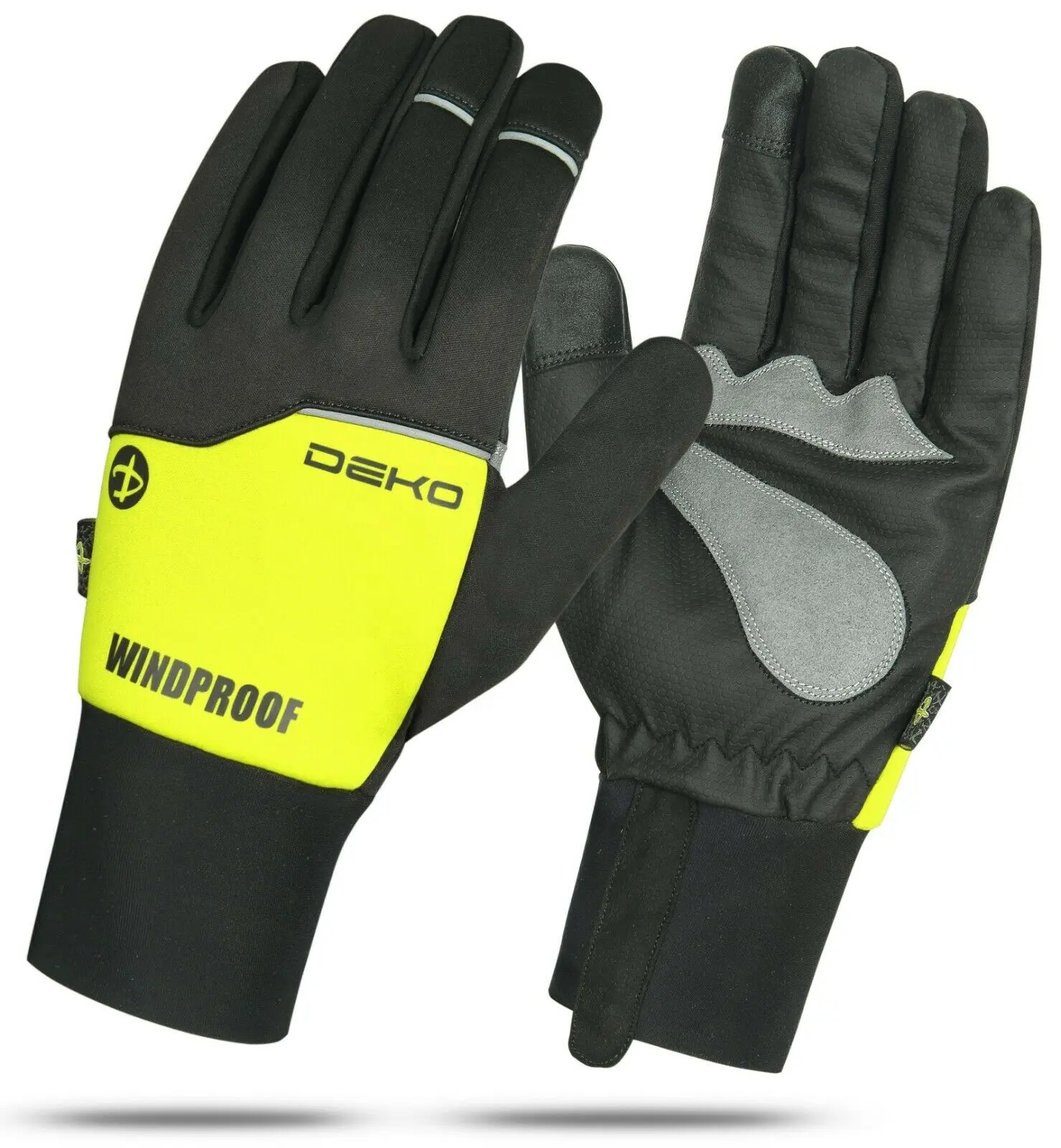 Windproof Winter Cycling Gloves Touch Screen WaterProof Bike Bicycle Yellow With No Minimum