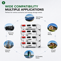 Système de stockage solaire 200 kWh, batterie LiFePO4, protection IP21, armoire BESS commerciale avec BMS intelligent, unité d'alimentation de secours, kit extérieur