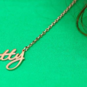 Collar con Colgante de Letra en Acero Inoxidable para Mujer, Elegante Joyería de Moda, Regalo, Accesorio para Uso Diario - Product Image 5