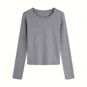 Women's Trendy Long Sleeve T Shirt Comfortable Lightweight Breathable Casual Streetwear Daily Wear <b>Top</b> for Women - Product Image 2