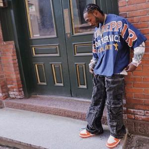 Camiseta Personalizada con Logotipo para Hombre, Ropa Urbana de Alta Calidad, Tejido de Punto de Algodón de Bambú, Estilo Vintage Desgastado, Camiseta Gruesa - Product Image 1