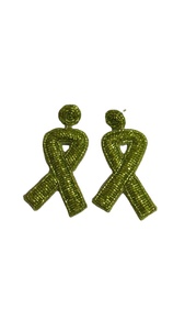 Pendientes de cuentas con colgante de forma única para mujer, pendientes de aro de moda con bordado de cuentas de patrón personalizable de India - Product Image 3