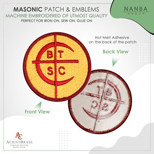 Best Quality Custom Iron-On Embroidered Canvas Patch BTSC Crusaders for Hat Apparel Gifts - Product Image 2
