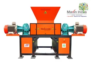 Broyeur de barils en acier à commande automatique, machine de broyage de métaux à double arbre pour l'exportation - Product Image 4