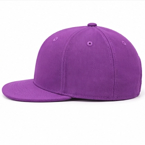 Index Apparel <b>Purple</b> 6-Panel Snapback Cap With White Embroidery Fitted Unisex Street Style <b>Hat</b> For Adults - Product Image 6