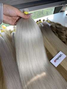 Extensions de cheveux en vrac couleur blond cendré, super double drawn, 100% cheveux vietnamiens, livraison mondiale, prix d'usine - Product Image 4