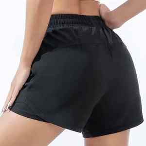 Shorts de sport pour femmes à taille haute, respirants, écologiques, personnalisables avec logo, séchage rapide, pour fitness, course et yoga – Vente en gros - Product Image 4