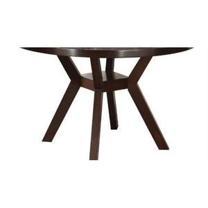 Set da Pranzo 5 Pezzi in Tessuto Grigio Drake e Finitura Espresso, Elegante e Accogliente per la Tua Casa - Product Image 4