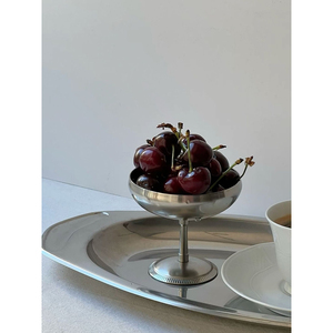 Vintage Stainless Steel <b>Footed</b> Dessert Bowl Elegant Mirror Polished <b>Ice</b> Cream Cup And Sundae Dish For Restaurants And Home Decor - Product Image 5