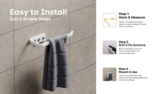 Contemporary Bathroom Accessories <b>Ceramic</b> Towel <b>Ring</b> Wall Mounted Towel Bar Toilet Roll Holder Hotel Bathroom Accessories <b>Ring</b> - Product Image 6