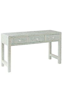 Table console élégante en os incrusté, meuble d'appoint moderne pour couloir avec tiroirs de rangement spacieux - Product Image 1
