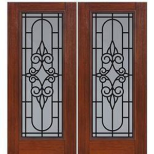 Descubra detalles de lujo en puertas de hierro y puertas de acero personalizadas para la seguridad del hogar, con un manija de puerta de acero inoxidable incluida. - Product Image 2