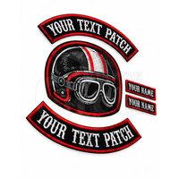 Écussons de moto personnalisés brodés, badges pour gilets de motard, patchs dorsaux personnalisés pour motards, durables, pour l'extérieur, à coudre
