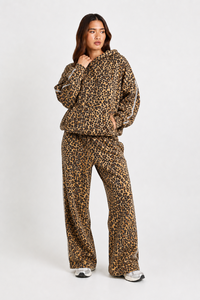 กางเกงจ็อกเกอร์ขาบานลายเสือดาวแบบดั้งเดิมสำหรับผู้หญิงระดับพรีเมียม ลายทางสีขาว สตรีทแวร์ลำลอง กางเกงจ็อกเกอร์แฟชั่นสำหรับผู้หญิง - Product Image 5