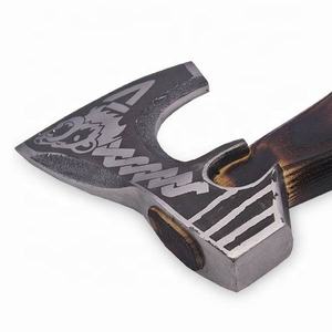 ขวานโทมาฮอว์กเหล็กกล้าคาร์บอนสูงทำมือ ด้ามไม้โรสวูด ปลอกหนัง น้ำหนัก 1.5 กก. อเนกประสงค์ สำหรับตั้งแคมป์และกิจกรรมกลางแจ้ง - Product Image 5